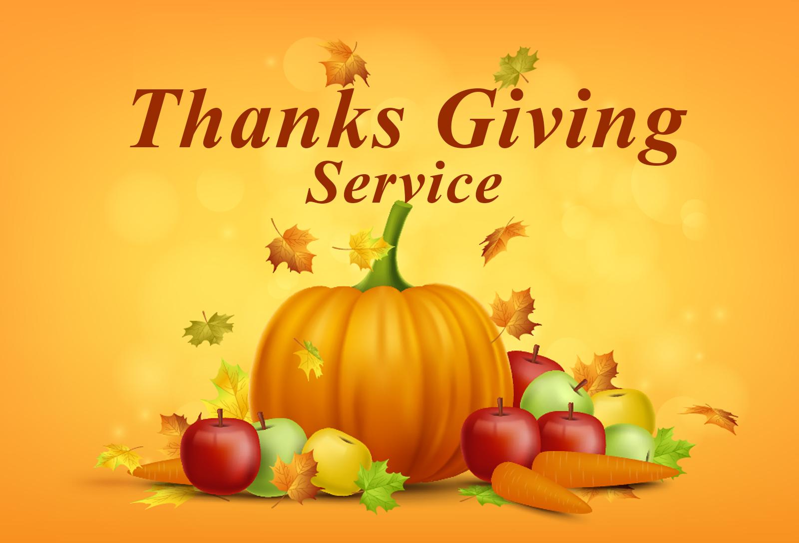 Thanks Giving: For more details, Stay Tune..